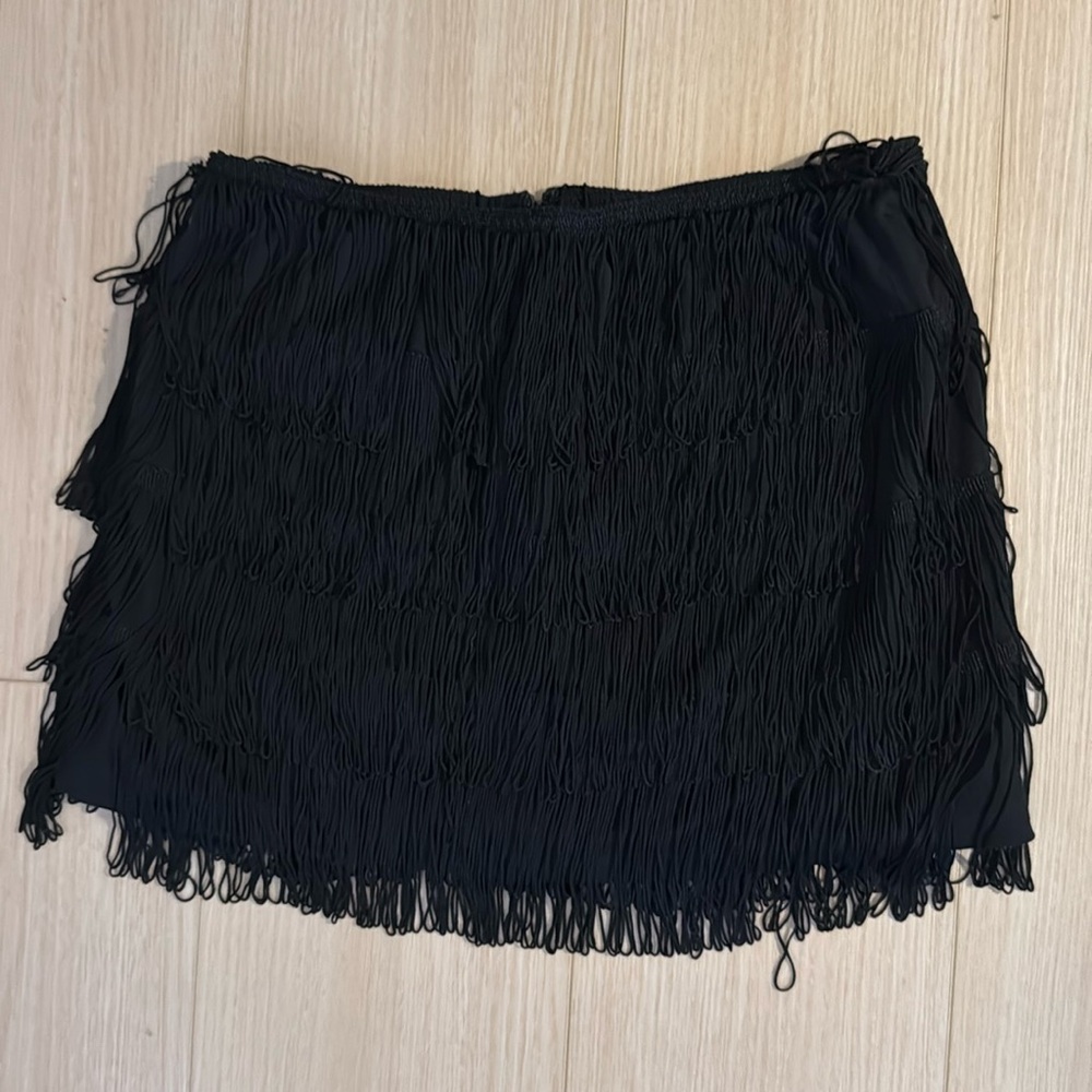 Flapper style fringe skirt